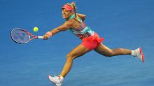 Angelique Kerber plays a backhand in her Women's Singles Final match against Serena Williams.