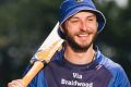 Jake Whyte plays club cricket with mates from school.