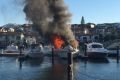 A boat has burst into flames at Mindarie Marina.