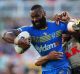 Blue and gold to green and gold: Eels winger Semi Radradra.