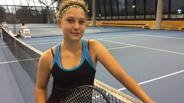 Shocked: Maria Viviani finds it hard to believe she has been kicked out of the Australian Open.