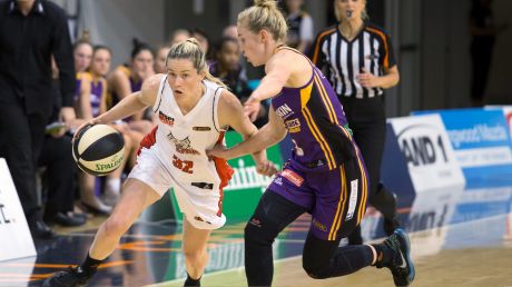 Melbourne Boomers could be without Brittany Smart (right) for the Australia Day Eve clash with Dandenong Rangers.