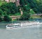 A Scenic ship on the Rhine Gorge in Germany. 