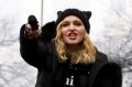 Madonna performs during the Women's March on Washington, Saturday, January 21, 2017, in Washington.