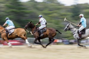 Action during Game 2 of the 2017 Portsea Polo event, in Portsea, Victoria. January 14th 2017. 
