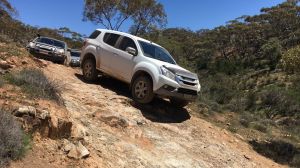 Isuzu MU-X tackled the Flinders Ranges with aplomb.