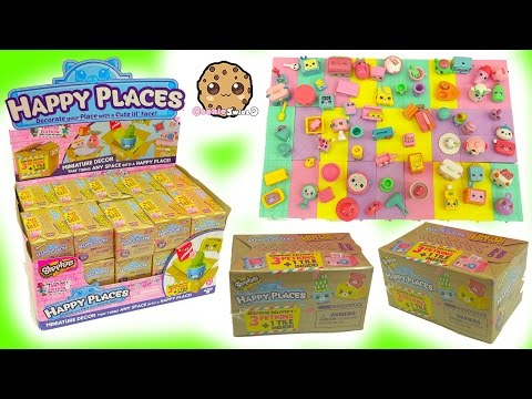 Full Box 30 Shopkins Happy Places Petkins Surprise Blind Bags with Popette Shoppies