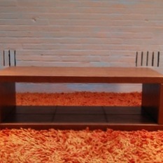 Vintage Leather Coffee Table / Bench, 1970s - Couchtische