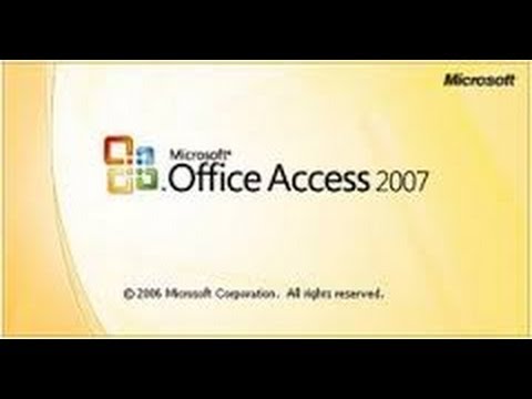 تعلم عمل برنامج متكامل فى 20 دقيقة بإستخدام Access 2007