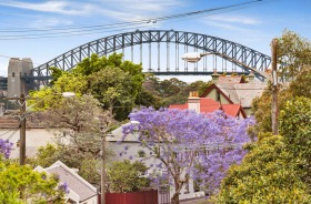 Streets in Birchgrove offer spectacular views of Sydney Harbour and the Harbour Bridge.