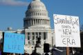 Demonstration against the Dakota Access pipeline in Washington on December 10.