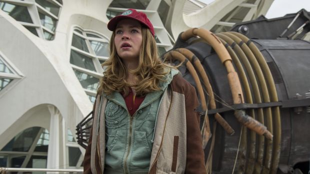 Just say 'stop!' Pictured, Britt Roberston, in Disney's Tomorrowland.