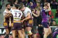 Winning form: The Broncos have rediscovered their best form in the lead-up to the NRL finals.