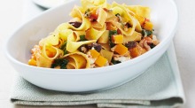 Pappardelle with pumpkin, spinach and napoletana sauce for Barilla campaign for Good Food.