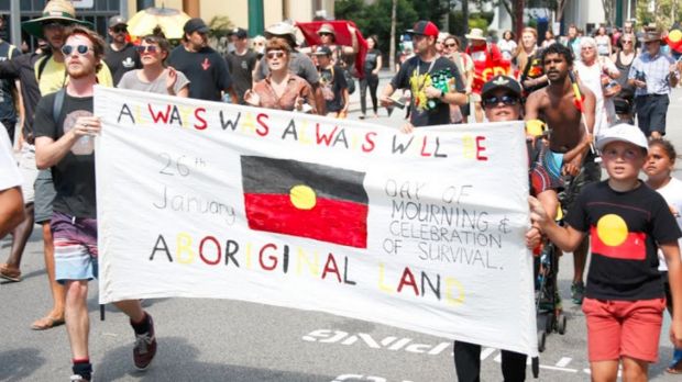 "Survival Day" last year saw protesters march from Matagarup (Heirisson Island) through the city.