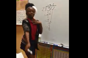 Fourth graders come up with a catchy rap for tackling long division.
