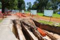 Early works have begun on St Kilda Road.