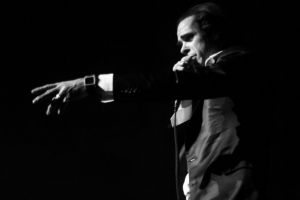 Nick Cave drew strength from band and audience.