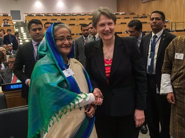 UNDP Administrator Helen Clark with Bangladesh PM HE Sheikh Hasina 