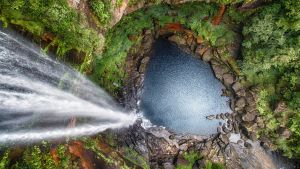 Dizzying: The Belmore Falls, South Coast, NSW.