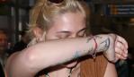 An emotional Paris Jackson arrives back to LA from France