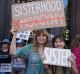 Protesters in Sydney marched in solidarity with others around the world on the day of President Trump's inauguration.