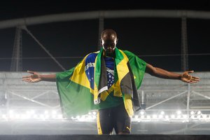 Rio de Janeiro - Usain Bolt wins third gold at Rio 2016 Games by winning the 4 x 100m relay with Asafa Powell, Yohan Blake and Nickel Ashmeade at the Olympic Stadium