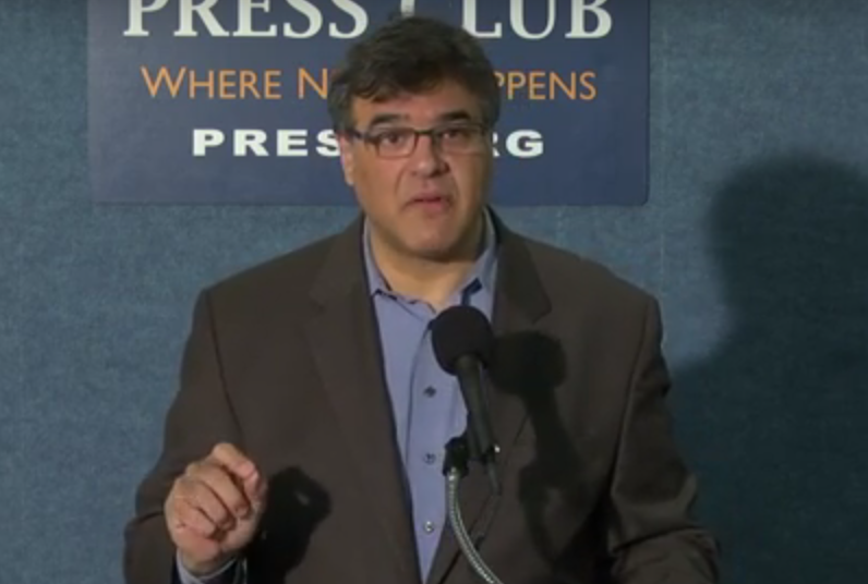 CIA whistleblower John Kiriakou | Screen shot from video of press conference at National Press Club by paulydc