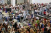 Security and passport control at Antalya International Airport, Turkey. 