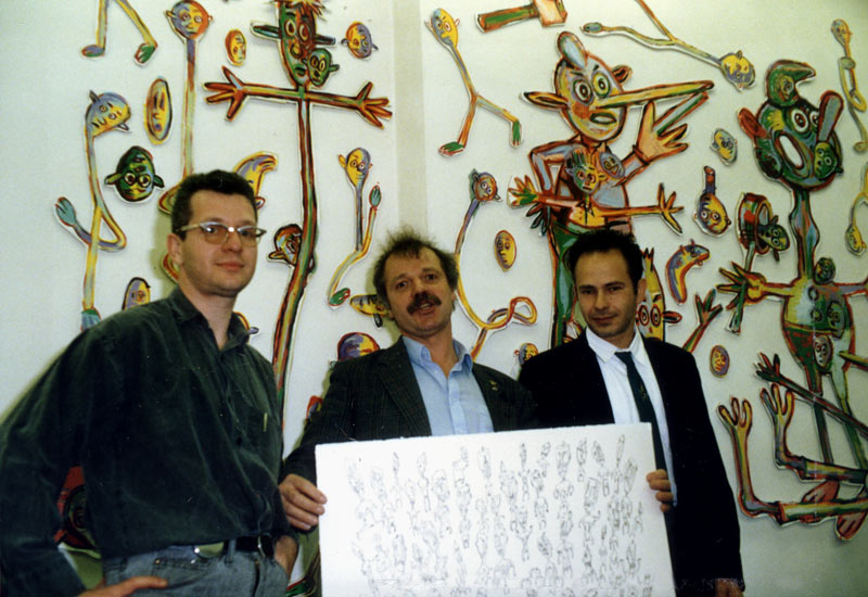 Bruno Richard, Kees Kousemaker of Lambiek, and Pascal Doury