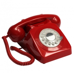 746 Rotary Retro phone - Red