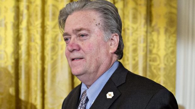 Stephen "Steve" Bannon, chief strategist for US President Donald Trump.