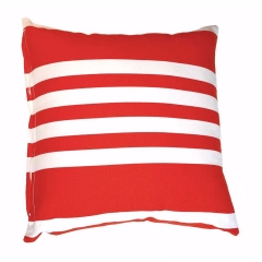 French Stripe Red Cushion Cover