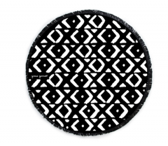 Round Towel - Mud Cloth