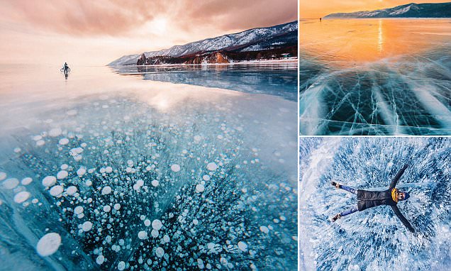 Kristina Makeeva captures Lake Baikal frozen in Siberia