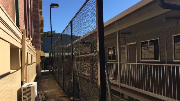 Temporary classrooms crowded onto West End State School - one of five inner-city suburbs feeling the apartment pinch.