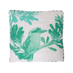 Kookaburra Green Cushion