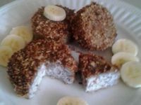 Fried Arrowroot in Wheat Flakes