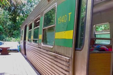 Rainforest refuge: Meet the woman who lives in a 1979 train carriage