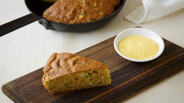 Frank Camorra's cornbread makes a versatile sponge for mopping up all kinds of goodies.