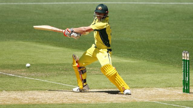 ADELAIDE, AUSTRALIA - JANUARY 26: David Warner of Australia bats in front of Mohammad Rizwan of Pakistan during game ...