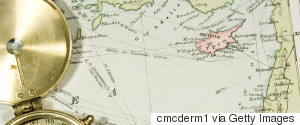 CYPRUS MAP COMPASS