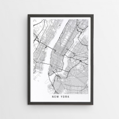 New York Minimalist Map