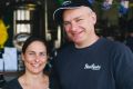 Bentspoke's Tracy Margrain and Richard Watkins with their Barley Griffin and Crankshaft beers, which both finished in ...