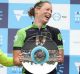 Kirsten WIld, centre, on the podium with Australian Chloe Hosking (left) and Germany's Lisa Brennauer on Thursday.