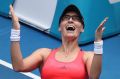 Happy days for Croatia's Mirjana Lucic-Baroni. 