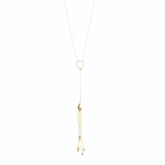 Criss Cross Lariat Necklace 