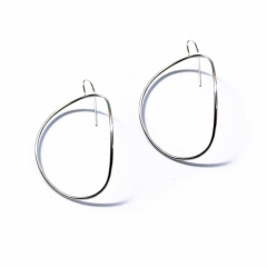 Large Arch Earrings In Sterling Silver