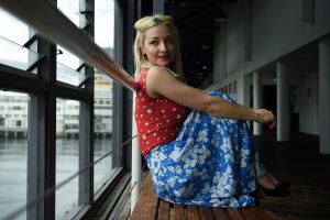 Kate Miller-Heidke in rehearsal at the Sydney Theatre Company.