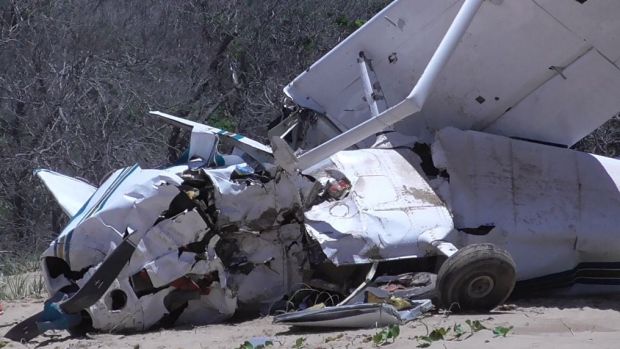 Bruce Rhoades has had to call on friends to help him remove the wreckage from Middle Island.